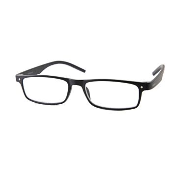 Leesbril Polaroid PLD0017-R in mat zwart, schuin aanzicht.
