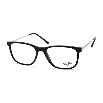 Leesbril Ray-Ban 0RX7244-2000, zilver/zwart, schuin aanzicht.