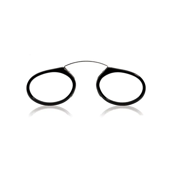 Vooraanzicht van zwarte Seeoo leesbril van Mijnleesbril.