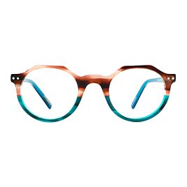 Een vooraanzicht van de leesbril van Frank and Lucie, model EyeCube FL1750.