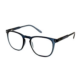 Leesbril I Need You Tailor G65000 in blauw, schuin aanzicht.