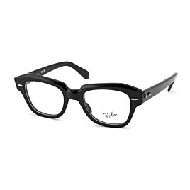 Leesbril Ray-Ban 0RX5486-2000 zwart schuin aanzicht.