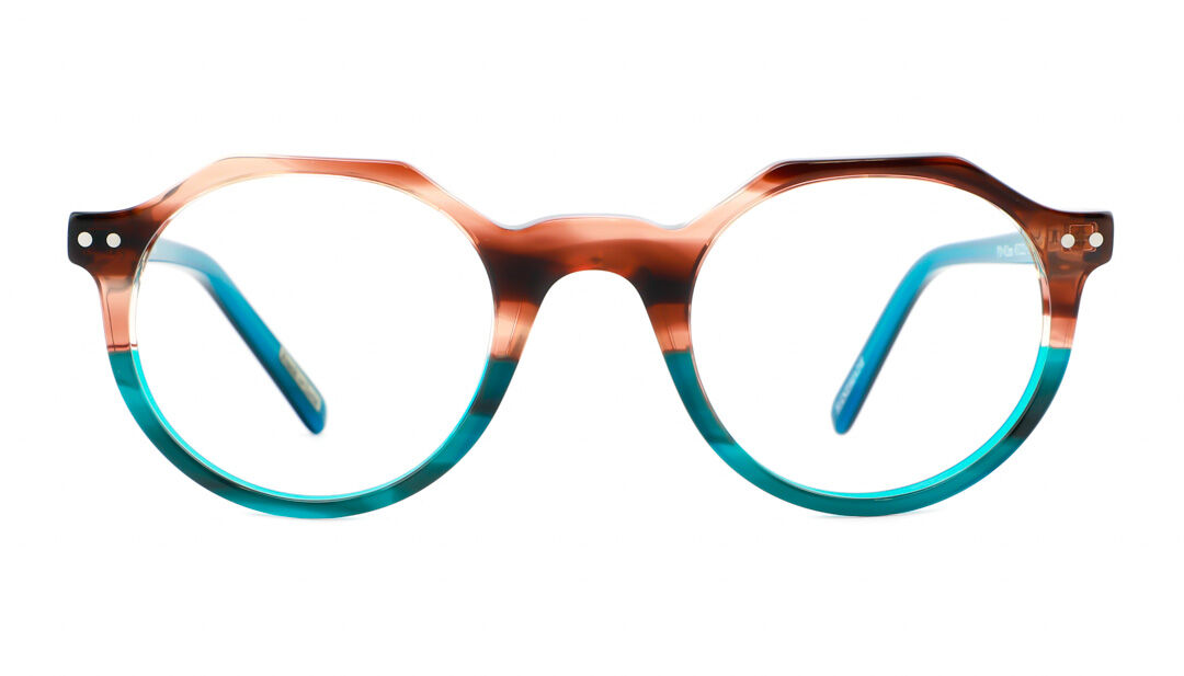Een vooraanzicht van de leesbril van Frank and Lucie, model EyeCube FL1750.