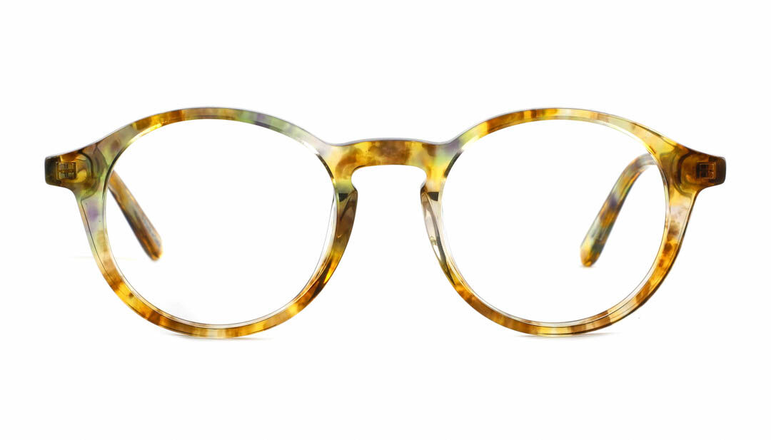 Leesbril van Frank and Lucie Eyefresh in Sunny Bergamot kleur, vooraanzicht.