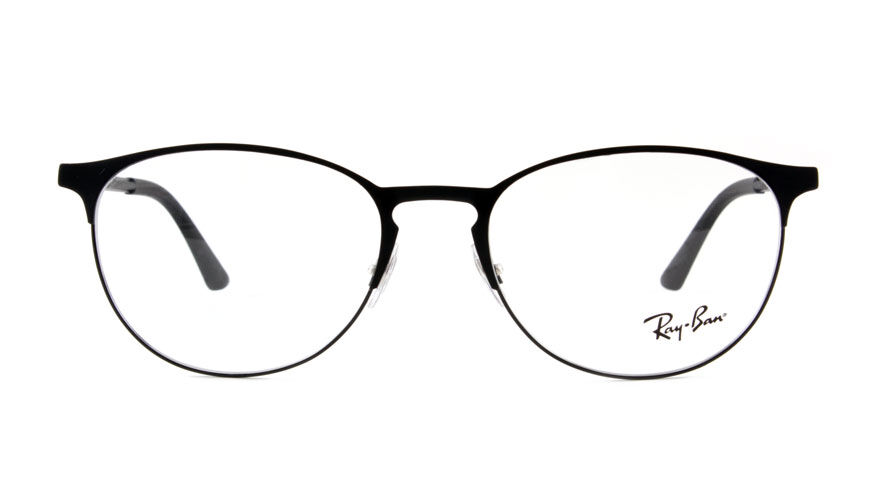 Vooraanzicht van zwarte Ray-Ban leesbril (model ORX6375-2944)
