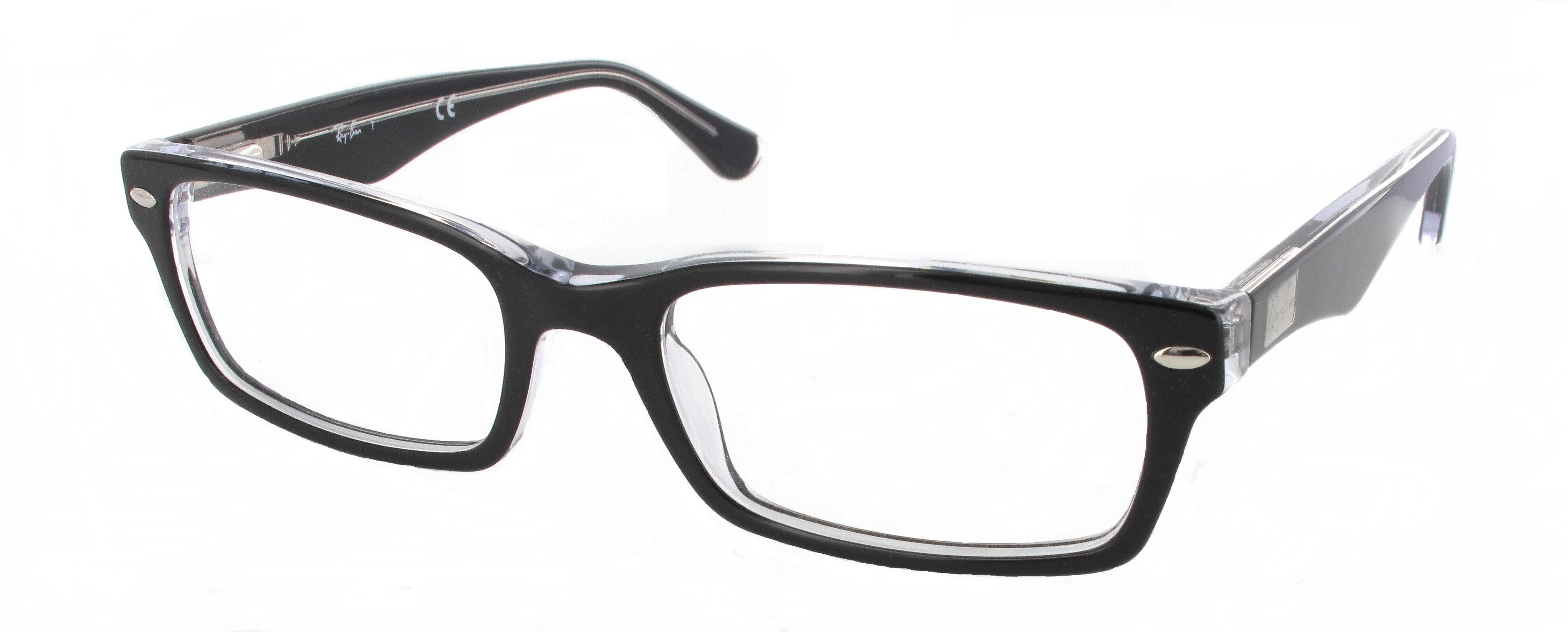 Leesbril Ray-Ban RX5206-2034-52 zwart/transparant | Mijnleesbril.nl